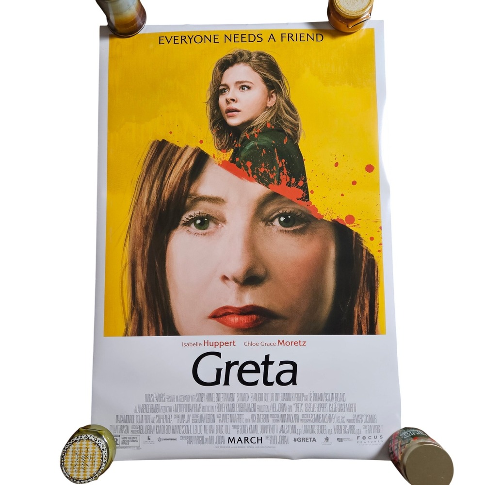 Greta 2018 Original Movie Poster 27x40 Isabelle Huppert Chloe Grace Moretz D/S